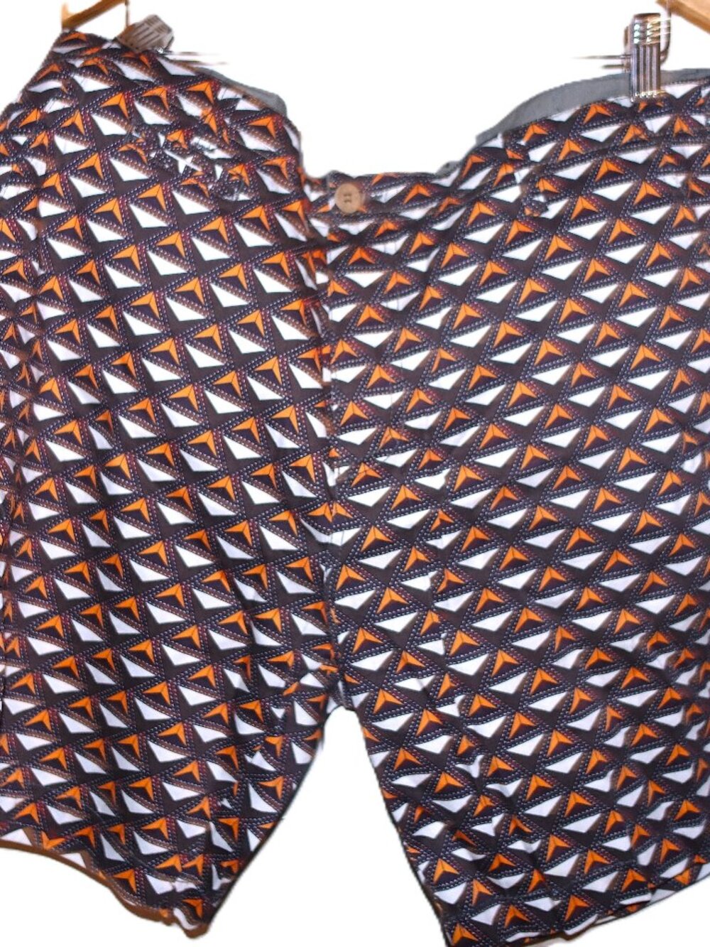 Oxford Lads Orange Black Shorts 36